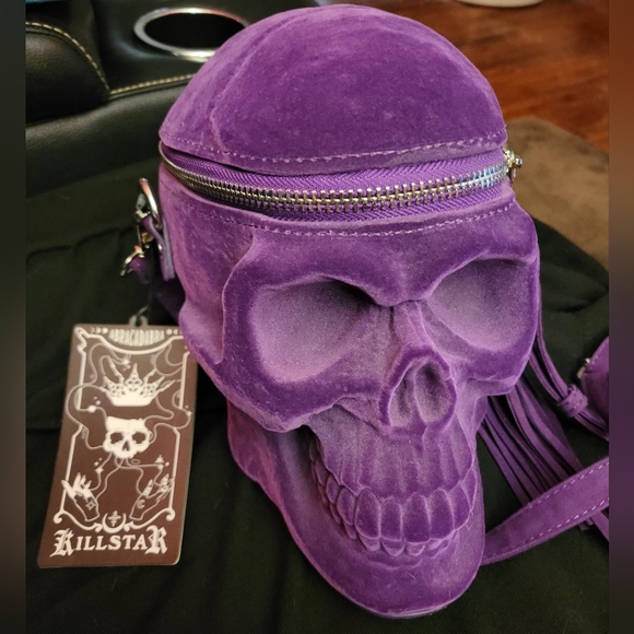 Killstar Handbags - Killstar Grave Digger Purse (plum)